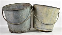 TWO ANTIQUE BUCKETS