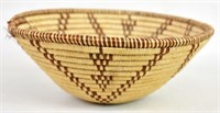 NATIVE AMERICAN INDIAN COILED BASKET