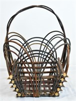 ANTIQUE TWIG WILLOW BASKET