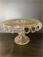 Vintage Glass cake plate stand