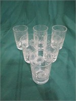 6 cornflower glasses