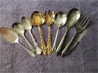 Large servings spoons/forks - various patterns