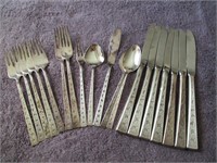 19 pcs Silver Lace 1968 cutlery - 1947 Rogers Bros