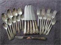 23 pc 1930 MayFlower Kings Plate cutlery