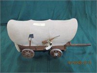 Covered wagon - hand crafted - 8"H