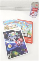 2 jeux vidéos Wii de Mario Bros dont Mario Party 8