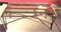 Wrought Iron Heavy Plate Glass Coffee Table