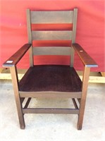 Antique Stickley Arts and Crafts Mission Oak Chair