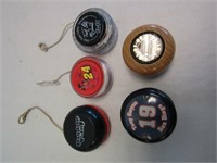 Lot of 5 Misc Yo-yos 2 Need New Strings