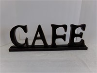 Wooden Cafe Sign Decor