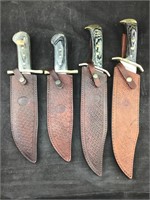 2 Chipaway Cutlery Bowie and 2 Timber Rattler