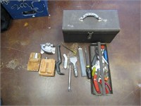Small Kennedy Toolbox with Misc Hand Tools