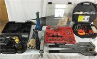Assorted Tools, Saws, Real Car Safety Kit, Utility