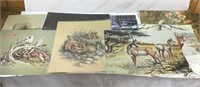 Huge Lot of Animal Prints; Deer' Fox' Turkey