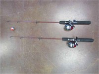 2 Zebco Ice Fishing Poles with Reels