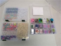Lot of Misc Crafting Beads and Buttons in PlasticD