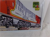 Lionel Trains Santa Fe Metal Sign