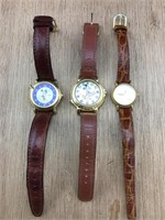 3 Used Mickey Mouse Watches