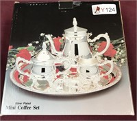 Silver Plated Mini Coffee Set, New in Box