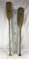 Pair of Vintage Canoe Paddles Wooden