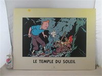 Laminé encadré Tintin - Le Temple du Soleil