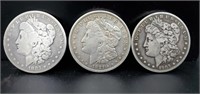 1883, 1903-S & 1921 morgan Silver Dollars