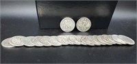 Roll 1937-1947 W.L. Half Dollars (20 Coins)