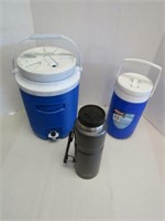 2 Small Coolers & 1 Thermos