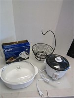 Oster Hand Mixer , Mini Rice Cooker , 3.5Q dish &B
