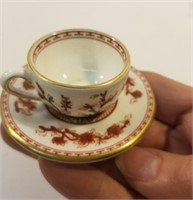 Antique china coalport demitasse cup and saucer