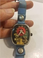 Vtg kids Jack and Jill action movable watch works