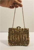 Antique vintage sequence chain handbag