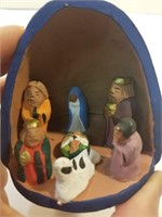 Collectible  Egypt Terracotta Nativity figurine
