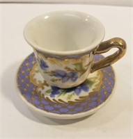 Vintage cup and saucer demitasse made in China