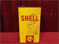 Shell 1 Gallon Oil Can - 1/3 Full
