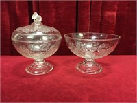 Bryce Walker & Co Thistle Compote & Dish c.1870s