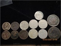 13 Culls-2 lg. Cents, 7 Nickels & 4 Indian Head