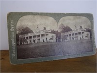 Mount Vernon Stereoscope Card, Antique