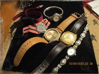 5 Watches & 2 Cloth Bands