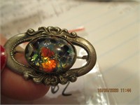 Sterling Pin w/Colorful Stones-5.4 g
