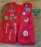 1950's Boy Scout Vest w/Patches & Pins