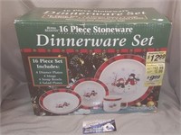 16 Piece Holiday Dinneware Set- Brand New In Box!