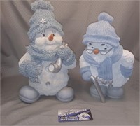 Lot of (2) Snow Figurines