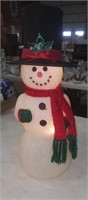Lighted Snowman Decoration- Works!