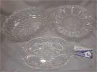 Lot of (3) Dishware- 1 Deviled Egg Platter