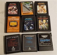 (9) Vintage Coleco Vision & Atari Video Games