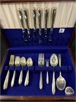 Set of Towle Sterling Silver Flatware in Case-