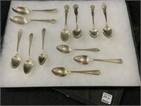 Set of 12 Sterling Silver Teaspoons