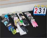 11 PAIR  OF ANSWER RACING & 100% YOUTH GLOVES