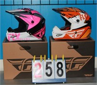 TWO(2) FLY RACING YOUTH LARGE HELMETS